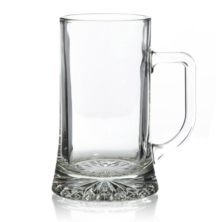 ANZAC Tribute Memorial Poppy Engraved Tankard Glass Stein