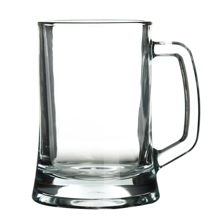 ANZAC Tribute Memorial Soldier Engraved Tankard Glass Stein