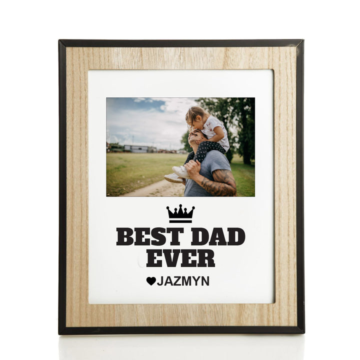 Personalised Best Dad Ever Photo Frame