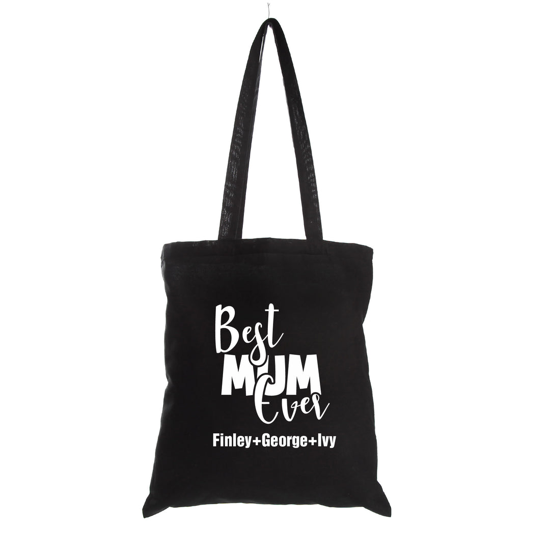 Personalised Best Mum Ever Calico Tote Bag