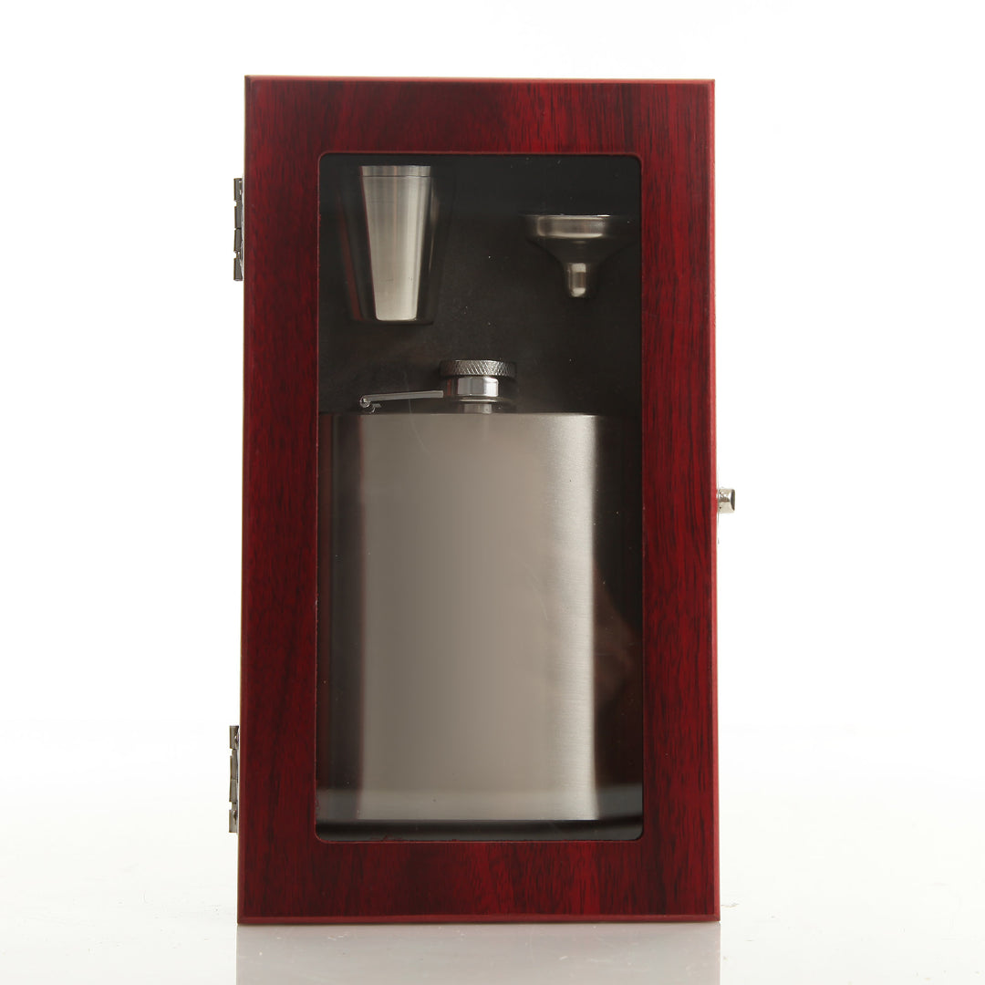 Personalised 18th Birthday Hip Flask Gift Set