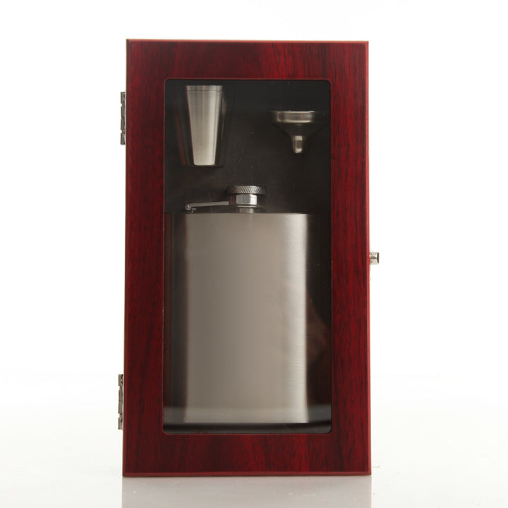 Personalised 18th Birthday Hip Flask Gift Set