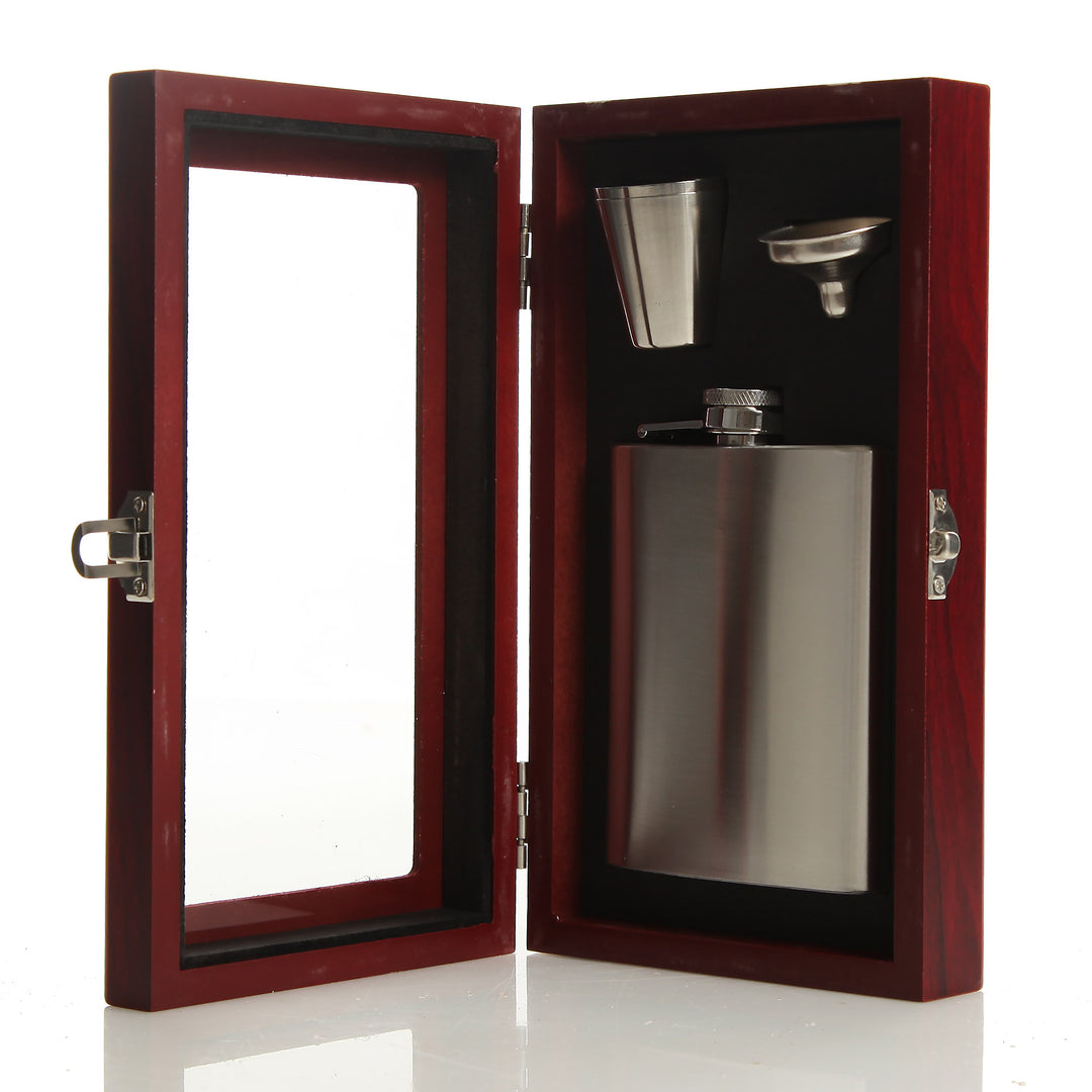 Personalised 21st Birthday Hip Flask Gift Set