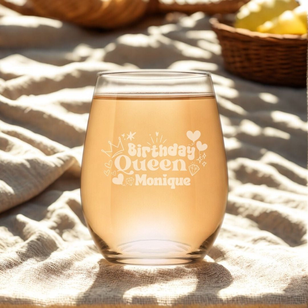 personalised-birthday-stemless-wine-glass-name-only-laser-etched