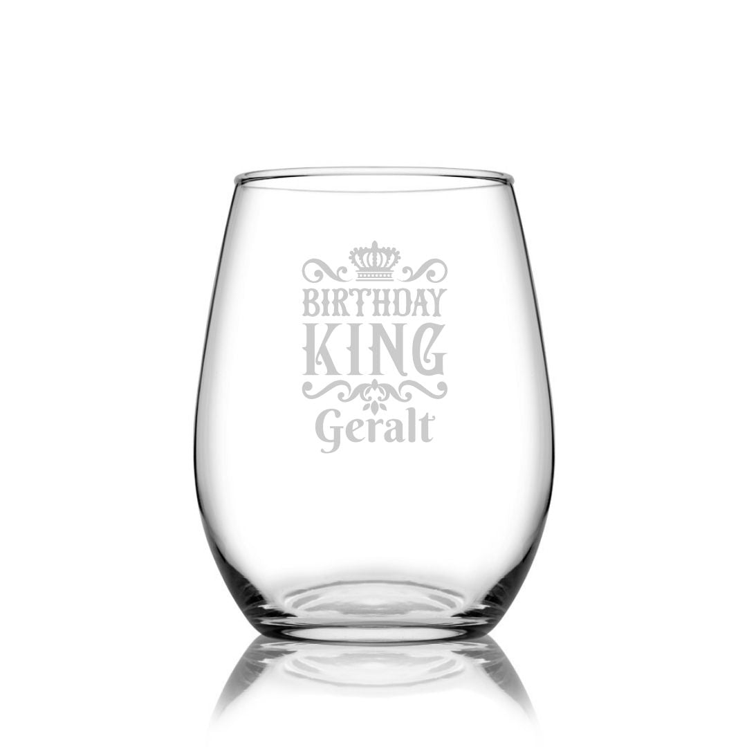 personalised-birthday-stemless-wine-glass-name-only-laser-etched