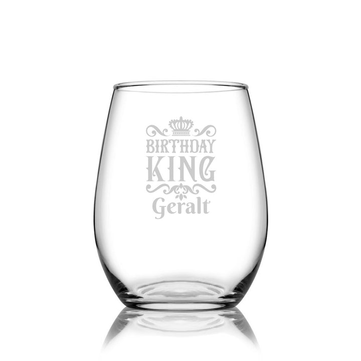 personalised-birthday-stemless-wine-glass-name-only-laser-etched