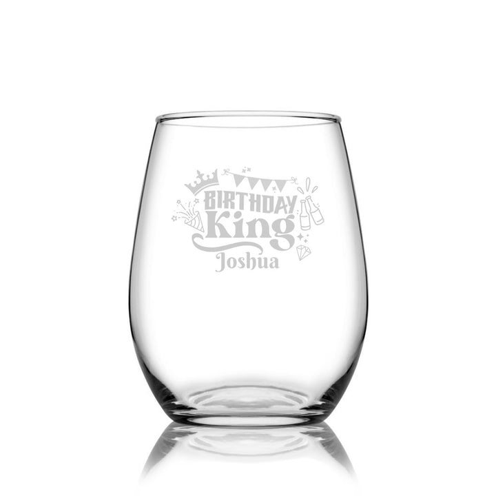 personalised-birthday-stemless-wine-glass-name-only-laser-etched