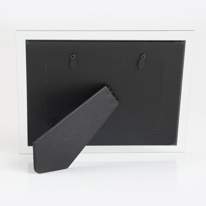 Personalised Black and Silver Glass Photo Frame