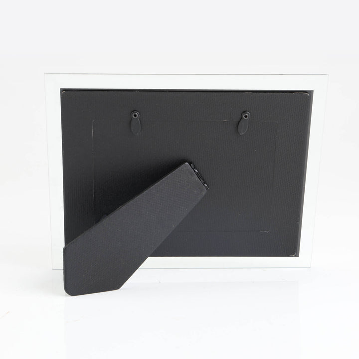 Personalised Black and Silver Glass Photo Frame