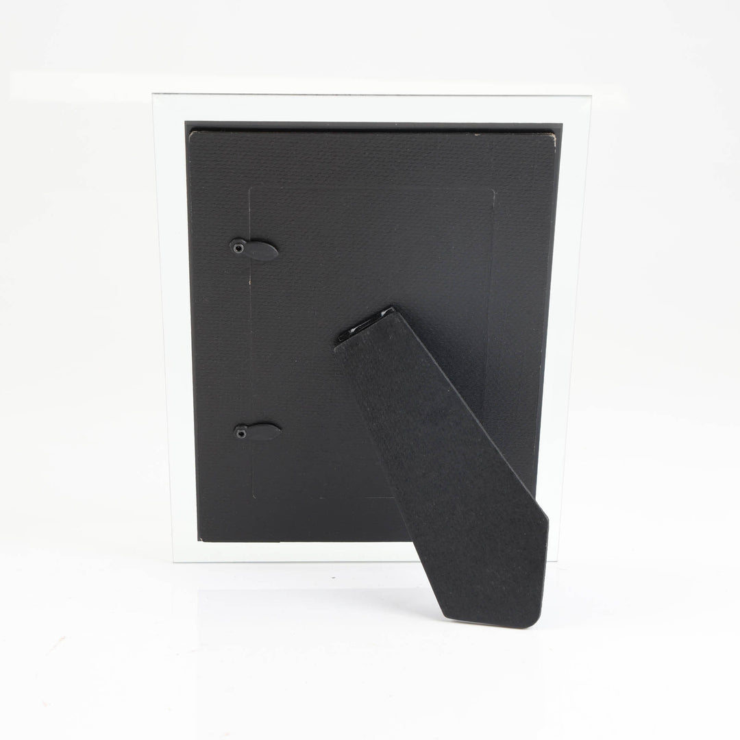 Personalised Black and Silver Glass Photo Frame