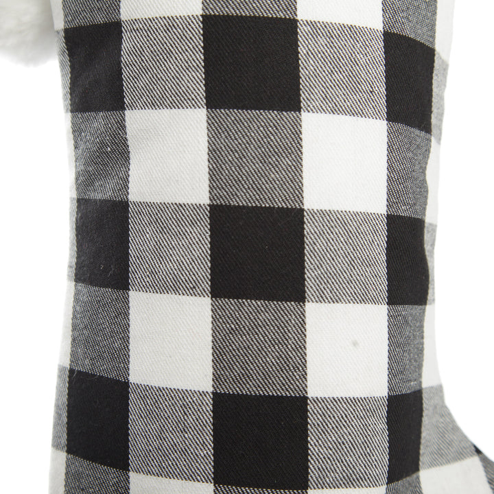 Black and White Buffalo Check Christmas Stocking Bundle