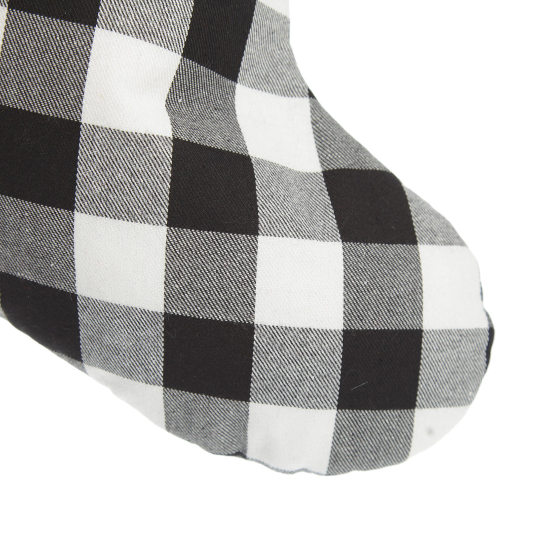 Black and White Buffalo Check Christmas Stocking Bundle