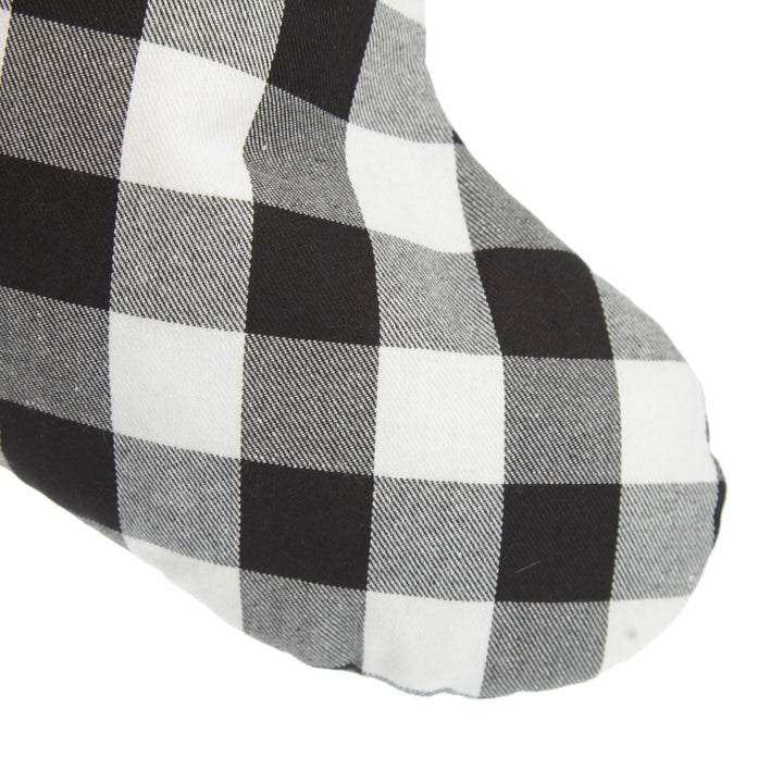 Black and White Buffalo Check Christmas Stocking Bundle