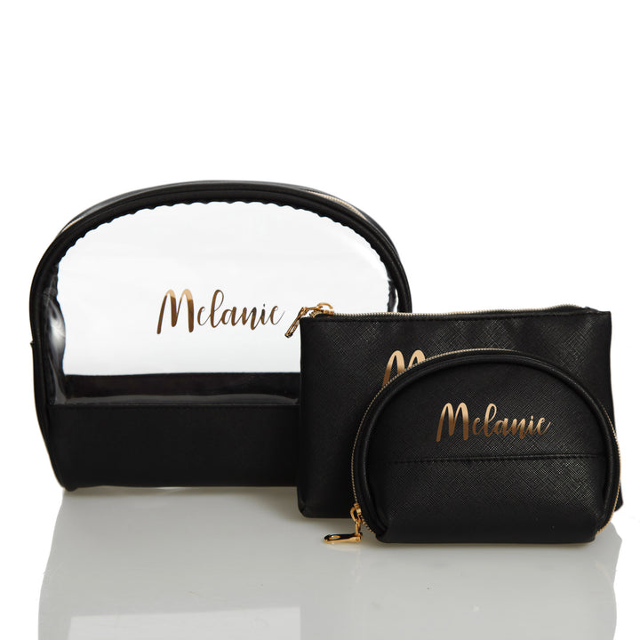 Personalised Black Beauty Case Trio