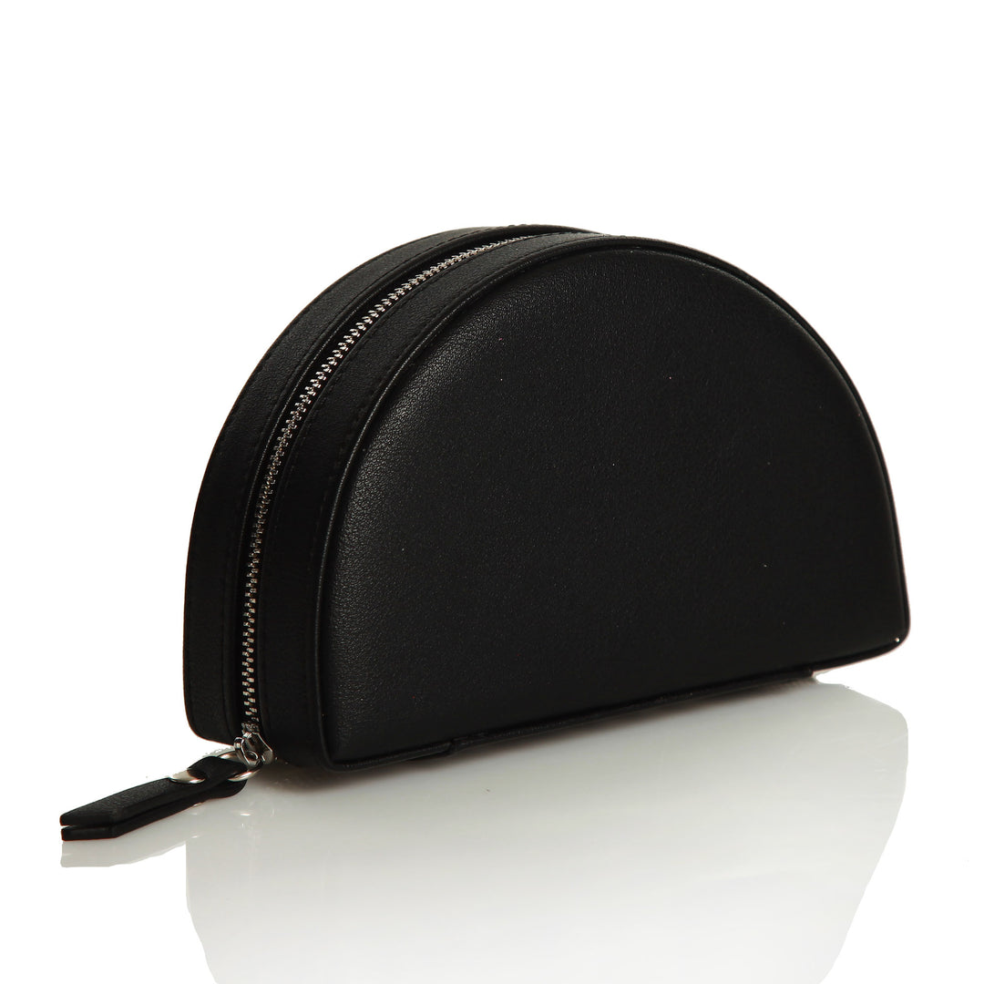 Personalised Black Curved Travel Jewellery Case