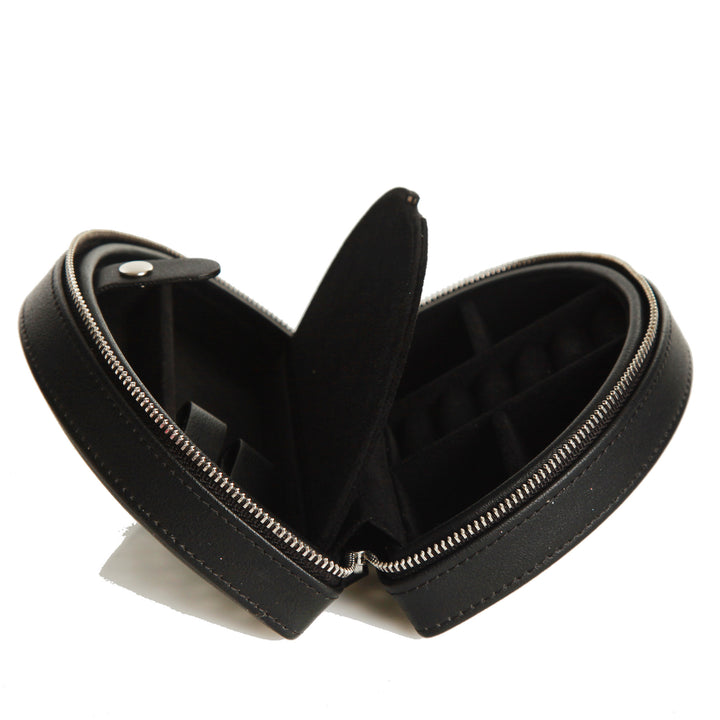 Personalised Black Curved Travel Jewellery Case