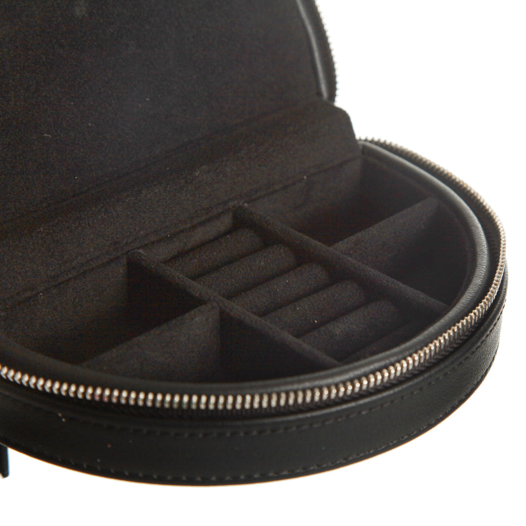 Personalised Black Curved Travel Jewellery Case