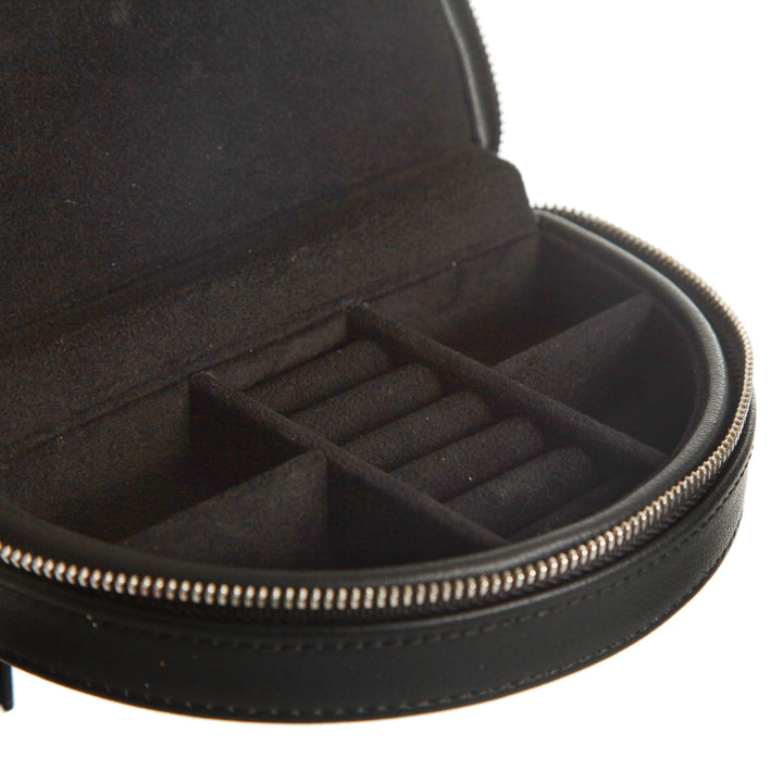 Personalised Black Curved Travel Jewellery Case