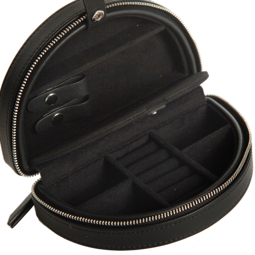 Personalised Black Curved Travel Jewellery Case