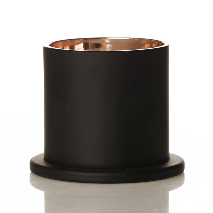 Personalised Black Soy Candle with Glass Cloche