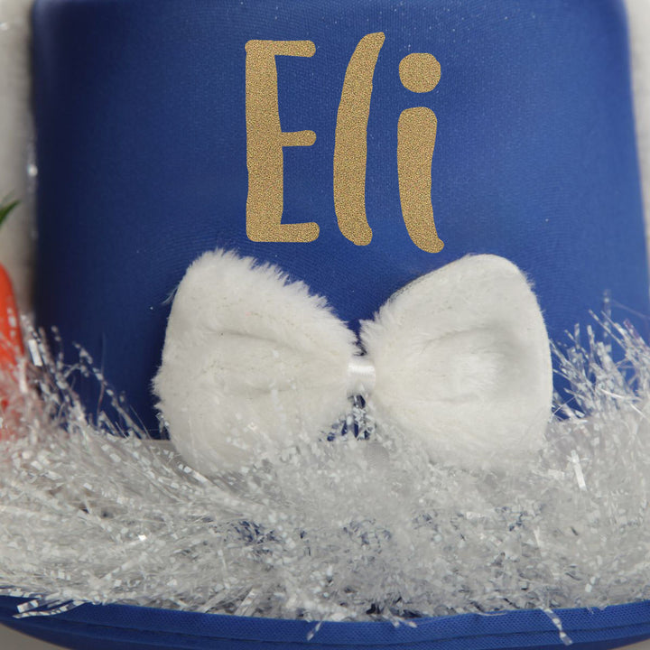 Personalised Blue Easter Bunny Top Hat