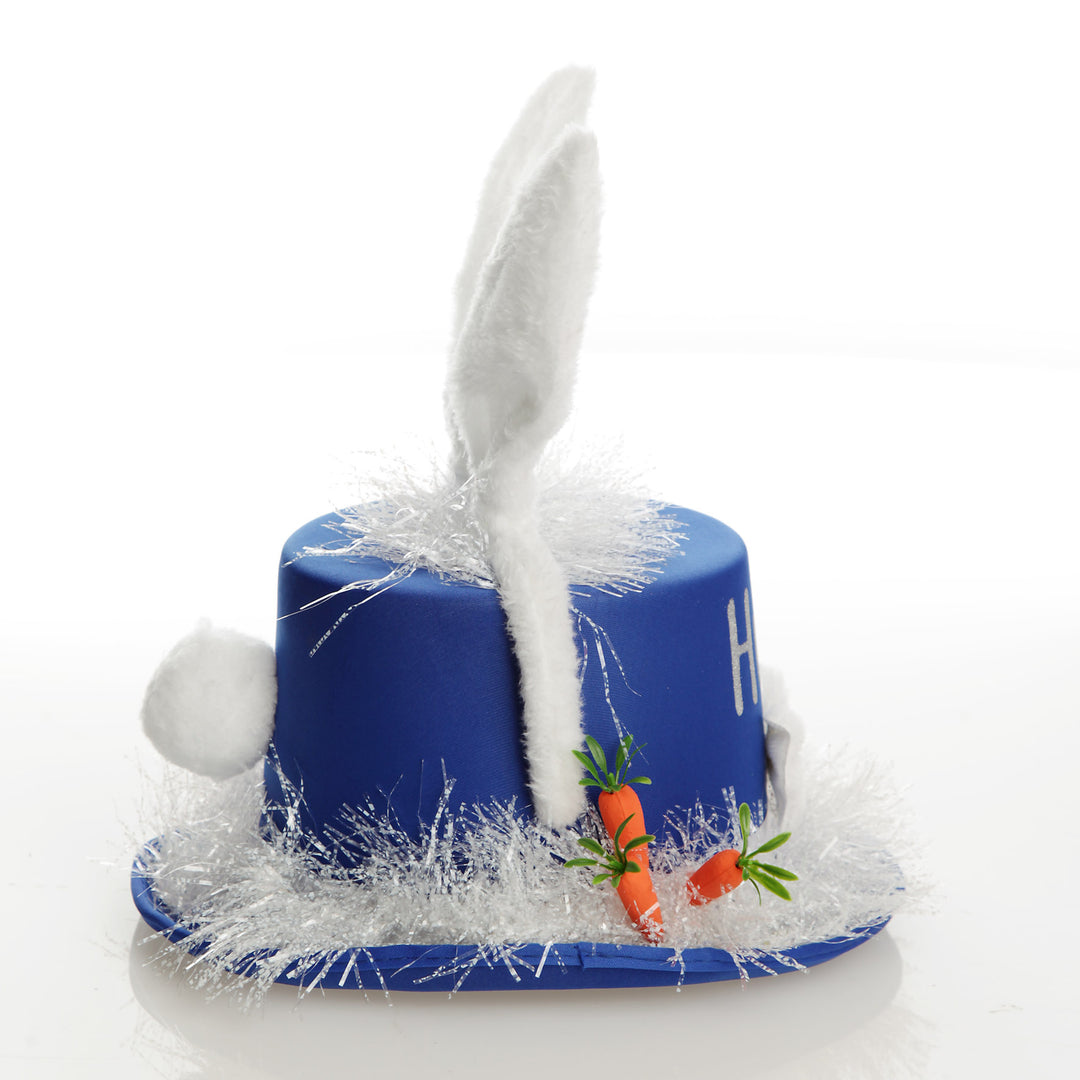 Personalised Blue Easter Bunny Top Hat