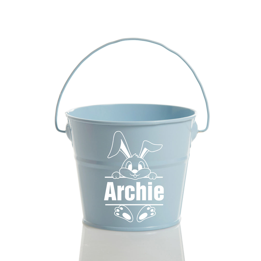 Personalised Easter Bucket - Peeking Bunny