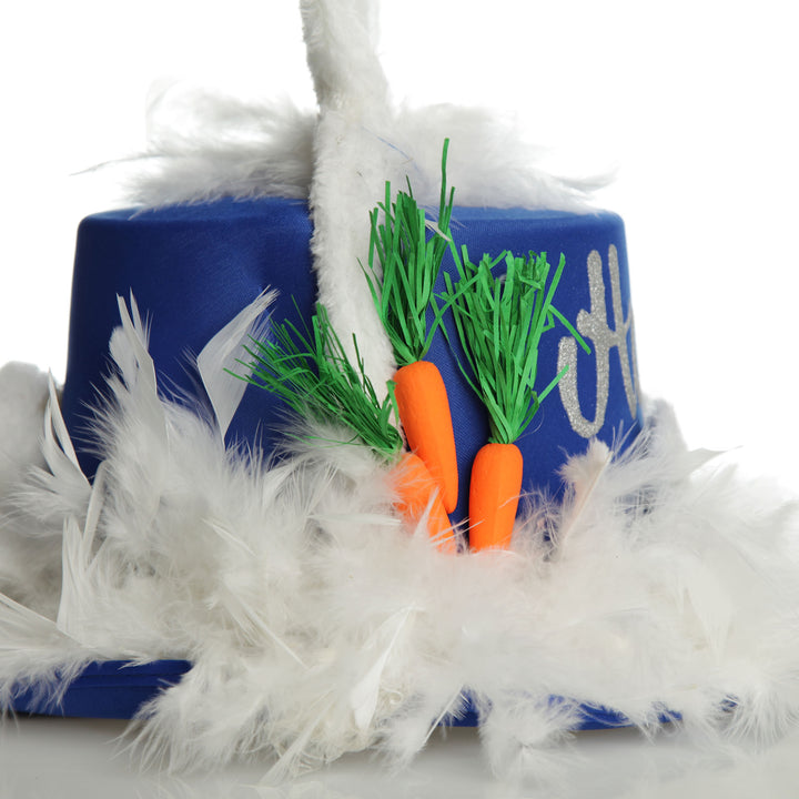 Personalised Blue Easter Bunny Top Hat