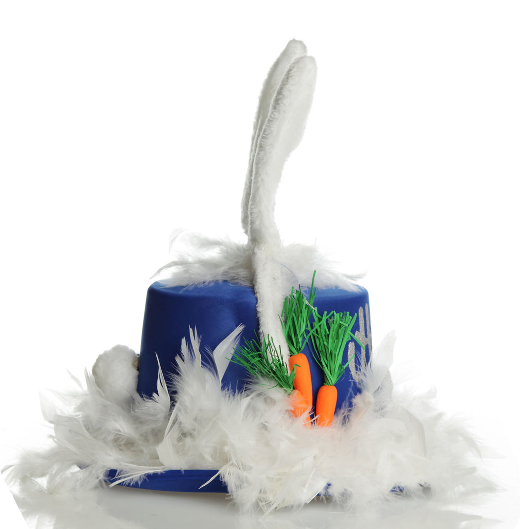Personalised Blue Easter Bunny Top Hat