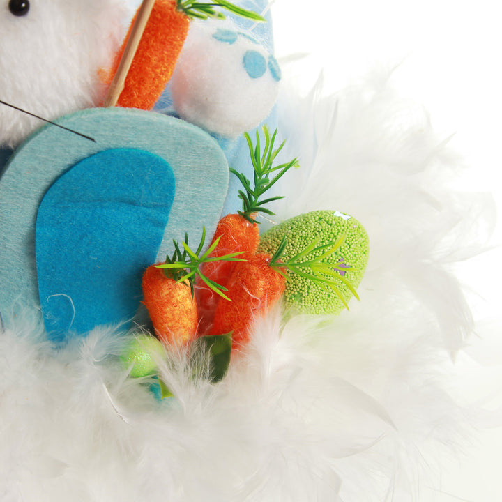 Personalised Blue Plush Bunny Easter Hat