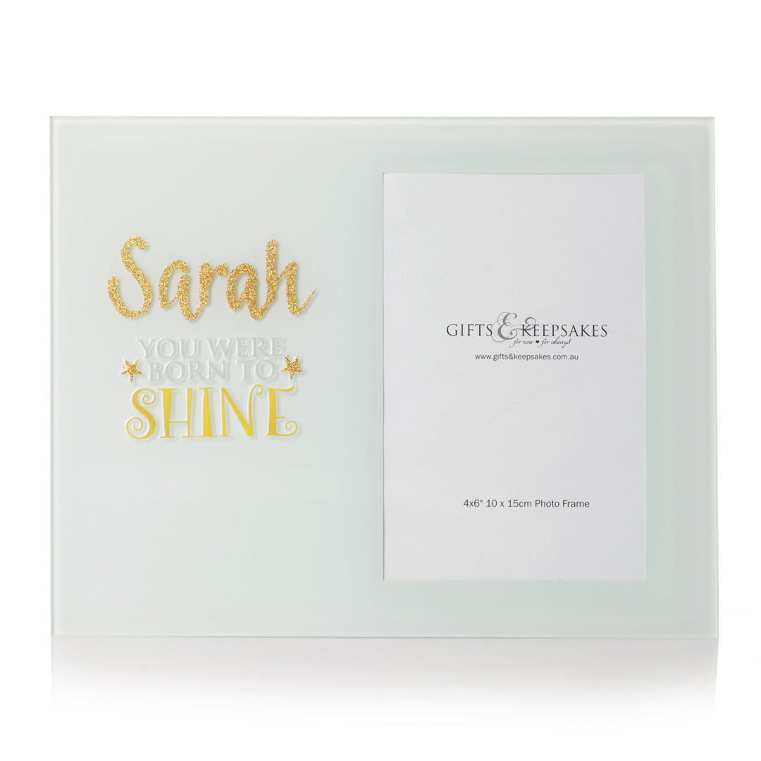 Personalised Photo Frame - Born to Shine