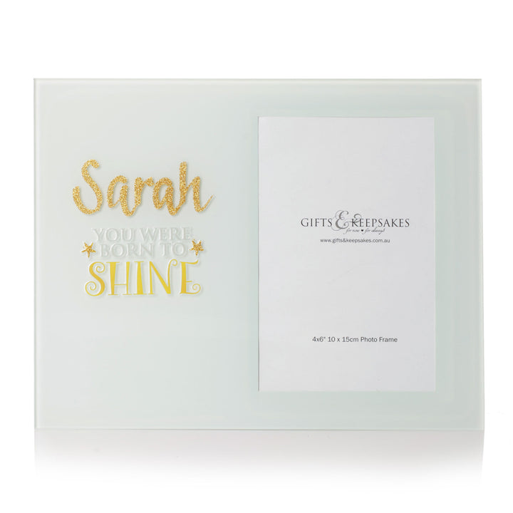 Personalised Photo Frame - Born to Shine