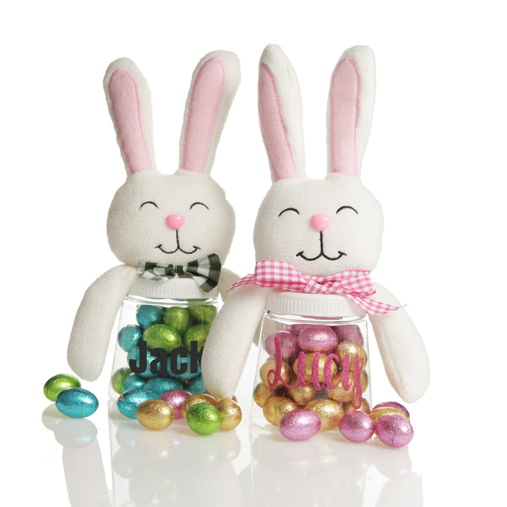 Personalised Bunny Chocolate Lolly Treat Jar