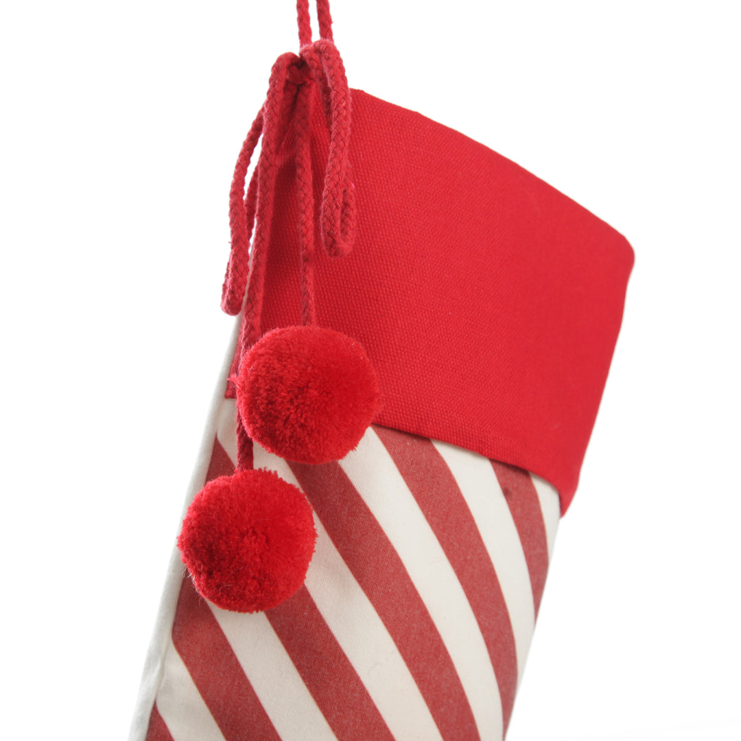 Personalised Candy Cane Stripe Christmas Stocking