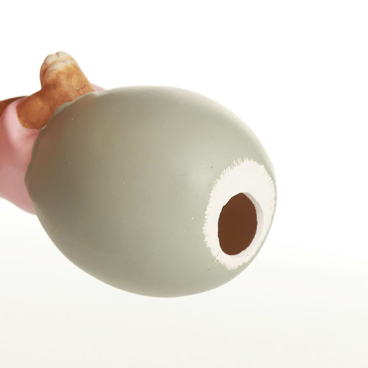 Personalised Cheeky Bunny on Grey Egg