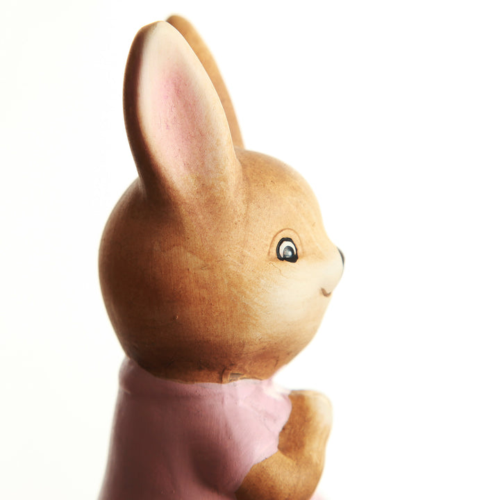 Personalised Cheeky Bunny on Grey Egg