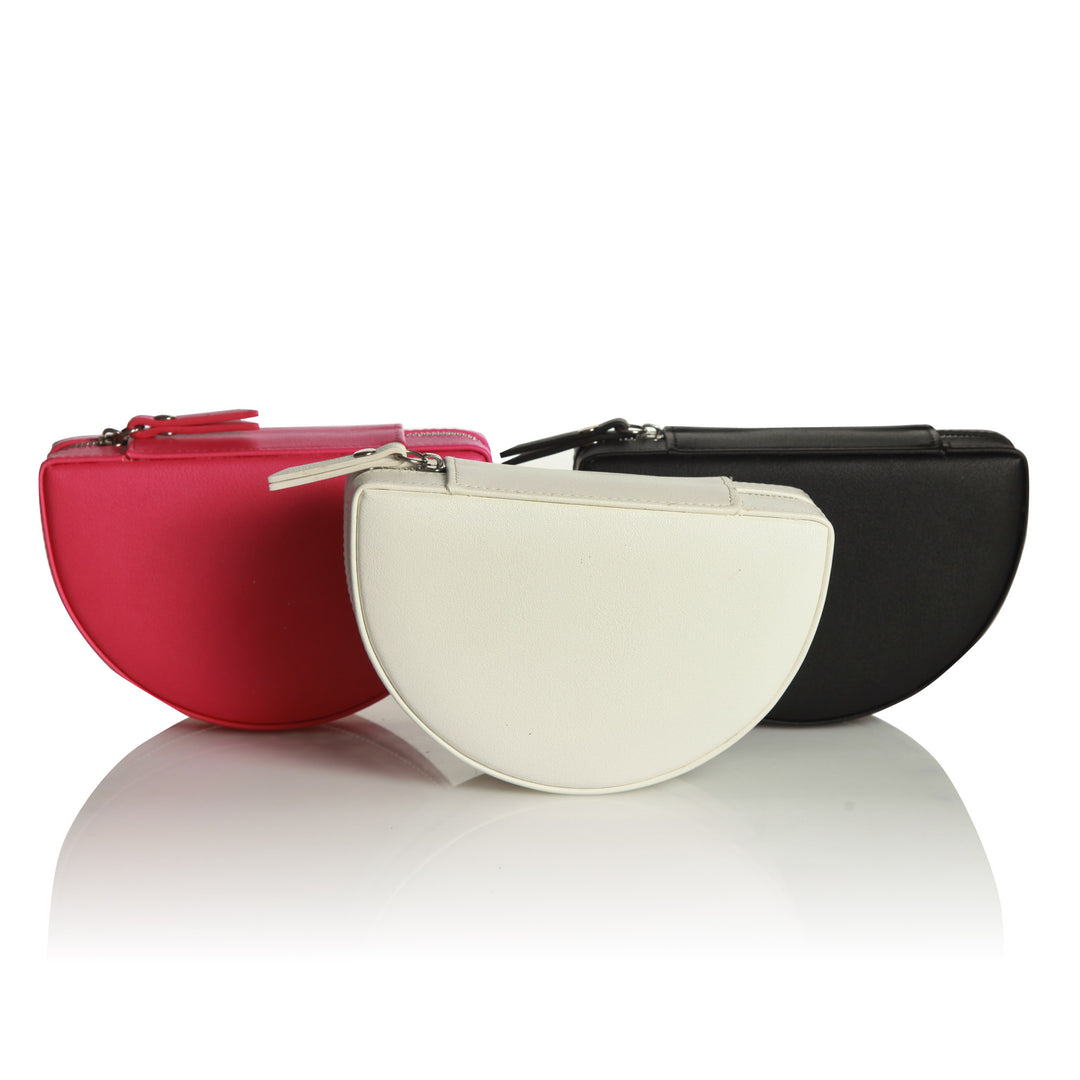 Personalised Pink Curved Travel Jewellery Case