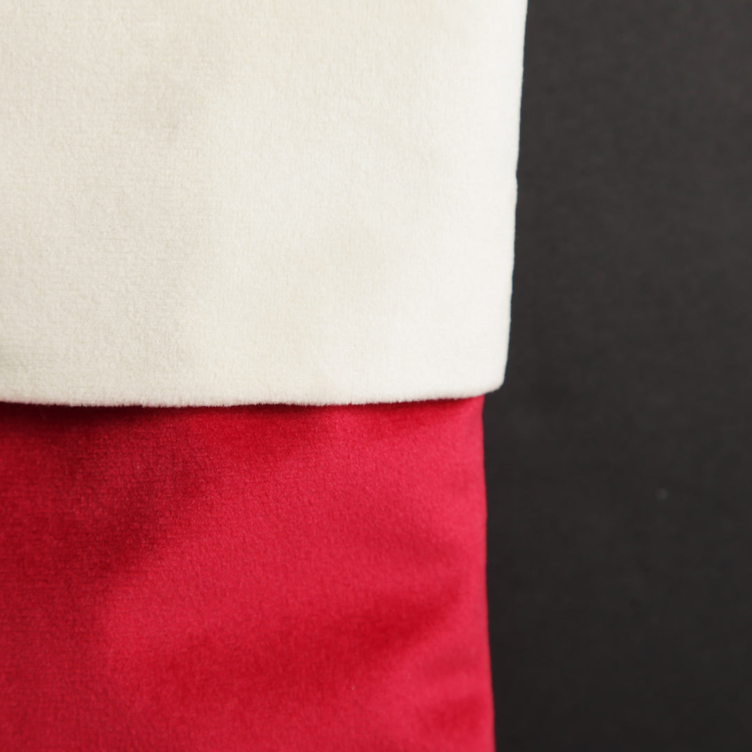 Personalised Dark Red Velvet Christmas Stocking