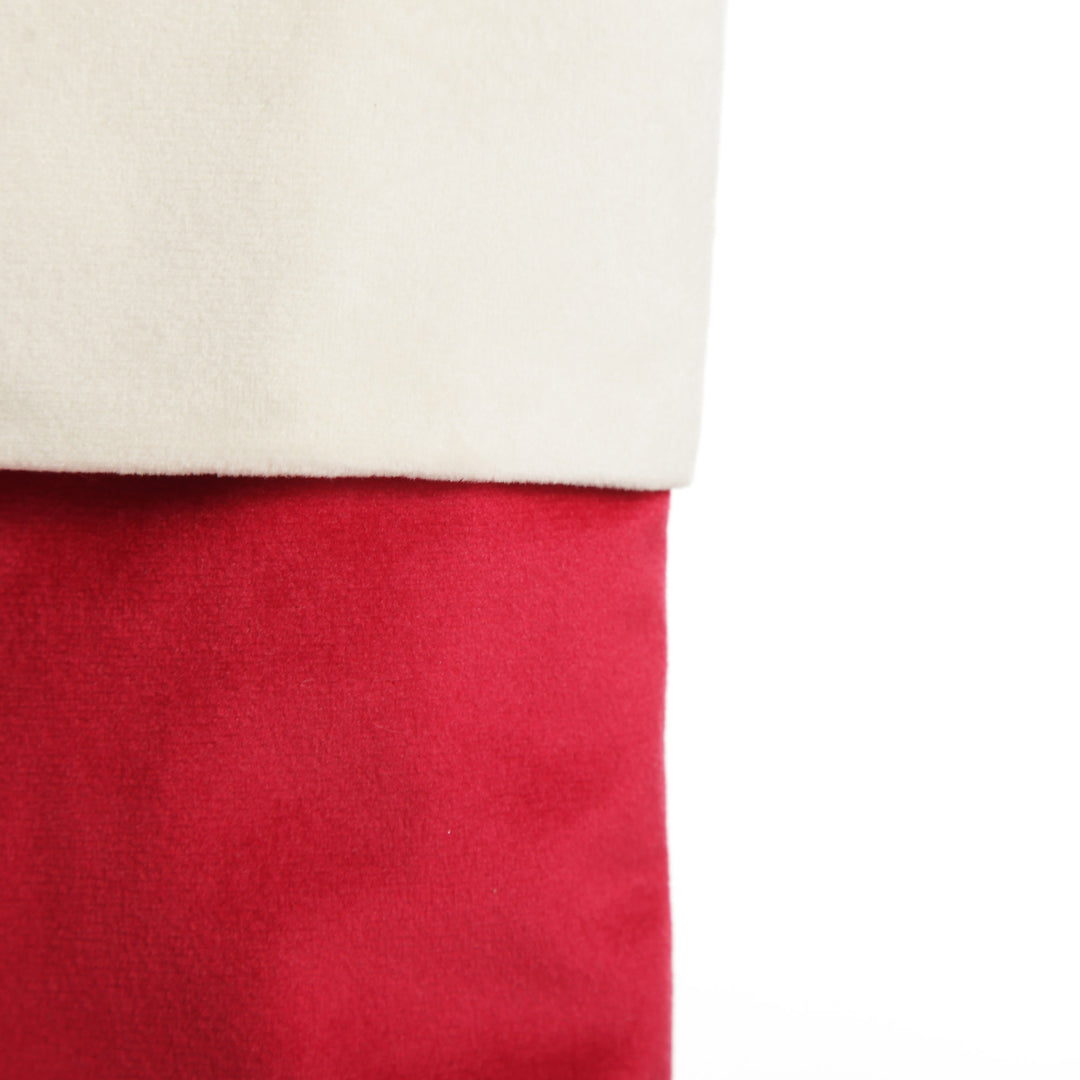 Personalised Dark Red Velvet Christmas Stocking