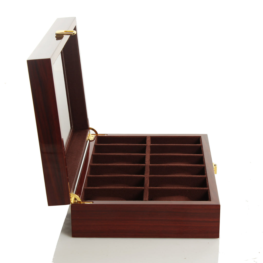 Personalised Deluxe Jarah Mens Watch Box - 12 Compartment 