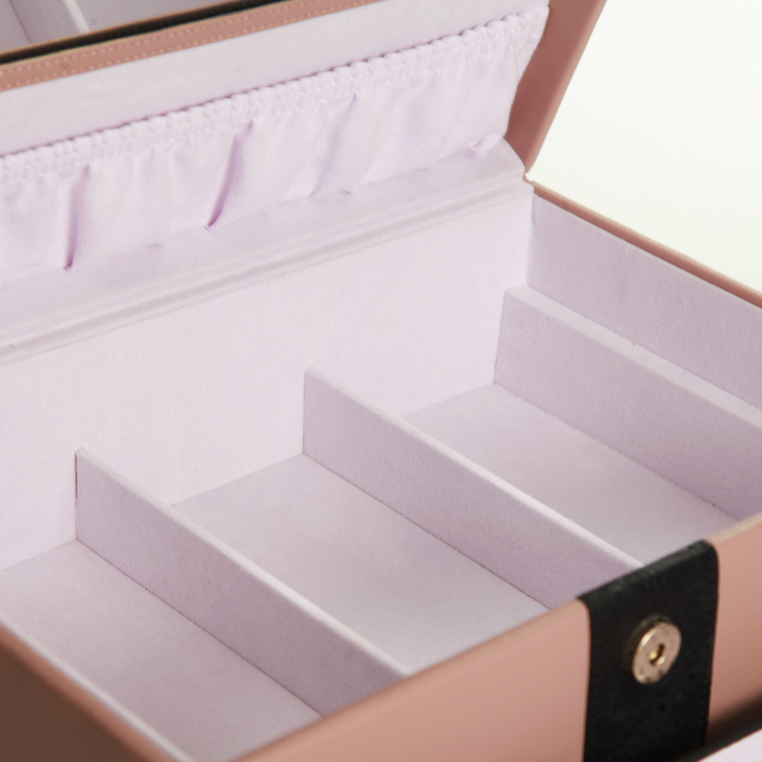 Personalised Deluxe Nude Leather Jewellery Box