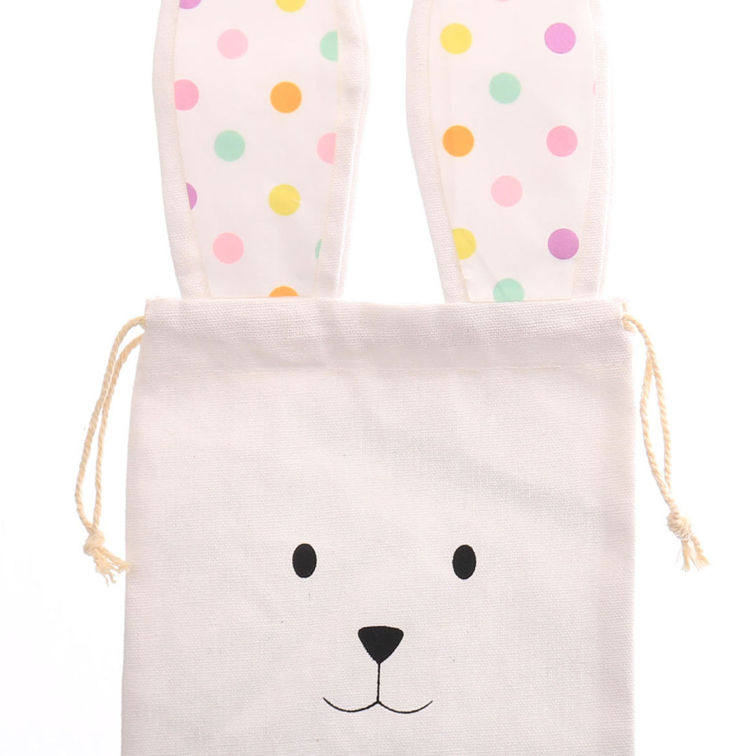 Personalised Dotted Ears Canvas Easter Gift Bag