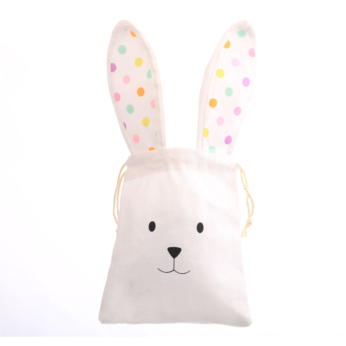 Personalised Dotted Ears Canvas Easter Gift Bag