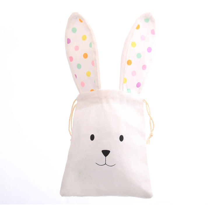 Personalised Dotted Ears Canvas Easter Gift Bag