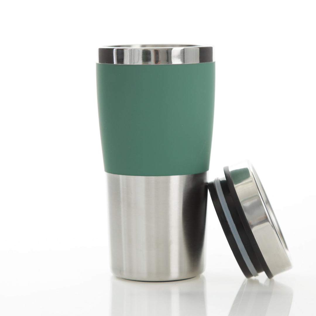 Personalised Double Wall Travel Mug - Green