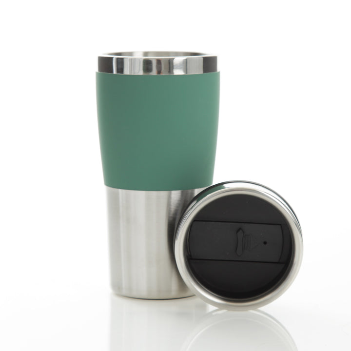 Personalised Double Wall Travel Mug - Green