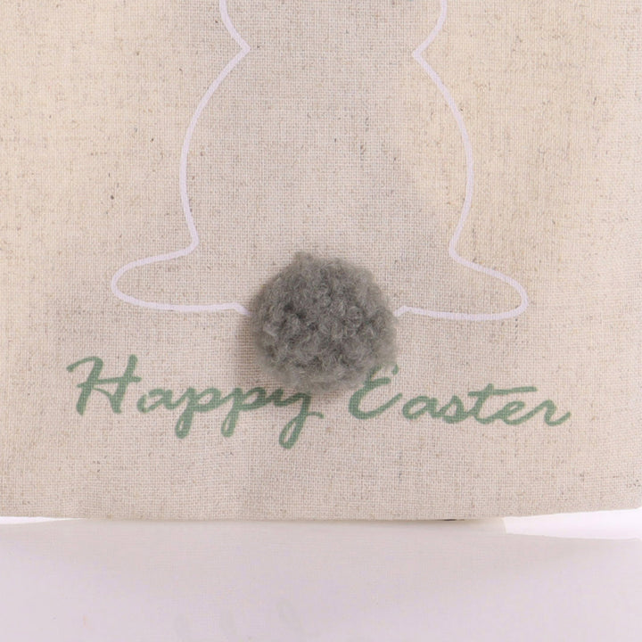Draw String Easter Bag - Natural and Green