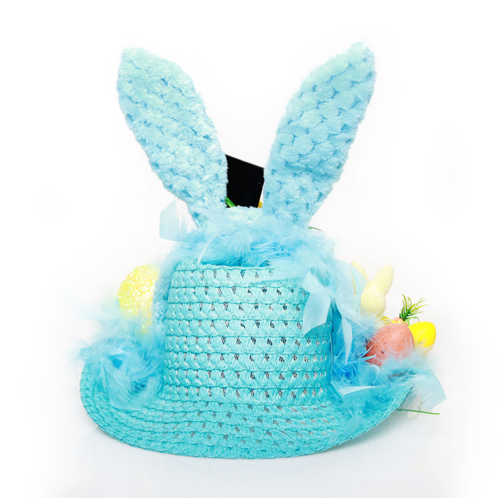 Personalised Easter Hat with Ears and Feathers