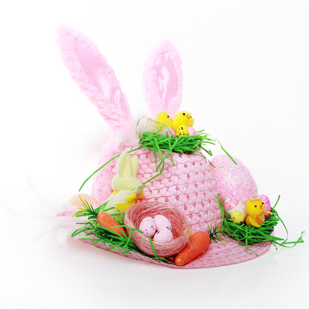 Personalised Easter Hat with Ears and Feathers