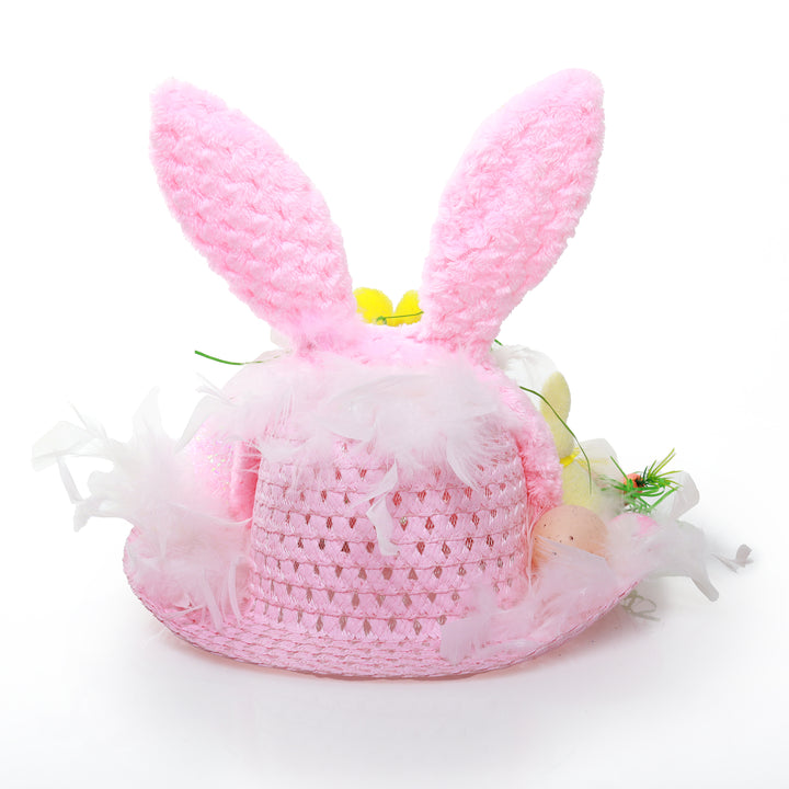 Personalised Easter Hat with Ears and Feathers